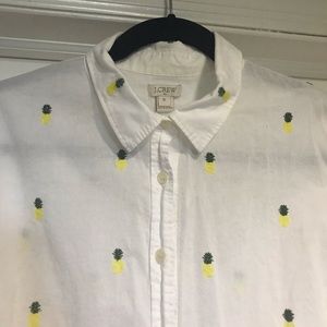 JCrew pineapple shirt. Size XL